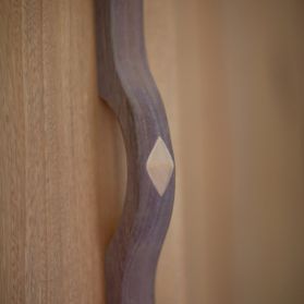 Smooth Decorative Wooden Door Handle